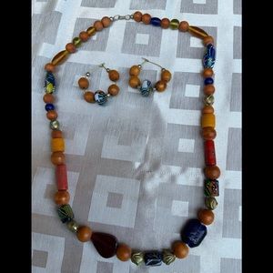 NWOT necklace and earrings set